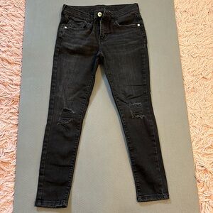 Girls size 10 black skinny jeans by art class
